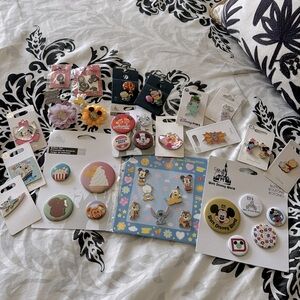 39 pins with one charm, collection ♥️♥️